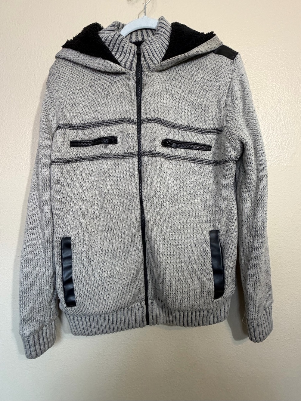 XRAY Jeans Men's Full-Zip Hooded Sweater Jacket - Size Medium